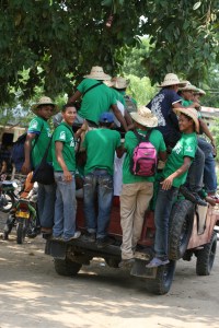 Heading back into the mountians. 